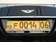 Foreign owned vehicle's plate. F = foreign resident<br>06 = Atyrau province