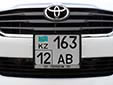 State owned vehicle's plate. 12 = Mangystau province
