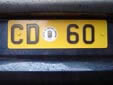 Diplomatic plate (old style)<br>CD = Corps Diplomatique / Diplomatic Corps
