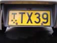 Taxi plate (old style, small size)