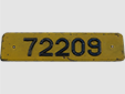 Self-drive rental vehicle's plate (old style)