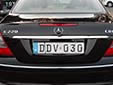 Diplomatic plate. DDV = diplomatic mission