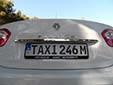 Taxi plate. TAXI M = Malta taxi