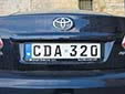 Diplomatic plate. CD = Corps Diplomatique / Diplomatic Corps