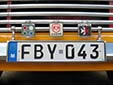 Public Service vehicle's plate (Y). BY = Malta bus<br>(detailed view of the previous picture)