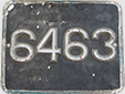 Chauffeur-driven rental vehicle's plate (old style)<br>Originally this was a white plate with red numbers.