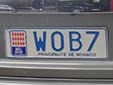 Dealer plate (rear). W = dealer<br>Submitted by Menno Jansen from The Netherlands