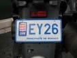 Motorcycle plate