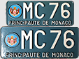 Plate for vehicles of the Prince's family (front and rear, old style)