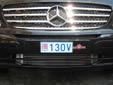 Rental car's plate (front). V = rental vehicle