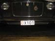 Old-timer plate (front). X = old-timer