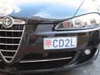 Diplomatic plate (front). CD = Corps Diplomatique / Diplomatic Corps