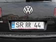 Normal plate (old style) with two digits instead of three (available<br>upon request and for an additional fee). SR = Soroca