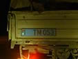 Police vehicle's plate. TM = Tiraspol Police