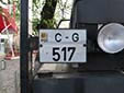 Agricultural and construction vehicle's plate (old style). C = Chișinău