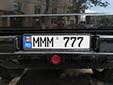 Personalized plate (must be a standard three-letter-three-number combination)