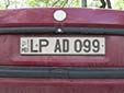 Normal plate (old style). LP = Lapusna