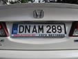 Normal plate (old style). DN = Dondușeni