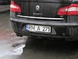 Officials vehicle's plate (old style). RM = Republica Moldova. A = officials
