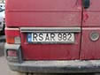 Normal plate (old style). RS = Rîșcani