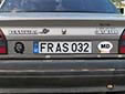 Normal plate (old style). FR = Florești