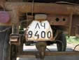 Agricultural vehicle's plate (old USSR style)