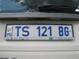 Diplomatic plate (old style). TS = service staff