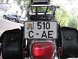 Motorcycle plate (old style). C = Chișinău