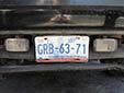 Normal plate (front, 2009 series) from the State of Guanajuato<br>Delantera = front