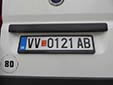 Normal plate. VV / ВВ = Vevčani