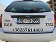 Taxi plate. BD = Budva. TX = taxi
