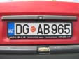 Normal plate. DG = Danilovgrad