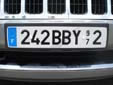 Normal plate (front, old style). 972 = Martinique<br>Submitted by Harald Schapperer from Germany