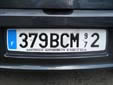 Normal plate (rear, optionally white, old style). 972 = Martinique<br>Submitted by Harald Schapperer from Germany