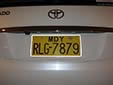 Plate for vehicles owned by monks or monasteries<br>MDY = Mandalay Region. RLG = religious