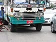 Commercial vehicle's plate for old vehicles (only a single letter before the hyphen)<br>YGN = Yangon Region