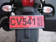 Provisional motorcycle plate (sticker). Valid on 3 April only<br>CV = Jessheim
