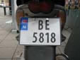 Motorcycle plate. BE = Drøbak