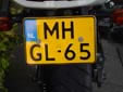 Motorcycle plate. M = motorcycle