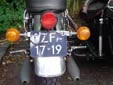 Motorcycle plate (old style)