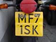 Motorcycle plate (old style). M = motorcycle
