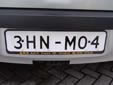 Export plate; issued on 21 August 2004<br>H = 2004, N = August, M = 21st
