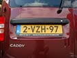 Light commercial vehicle's plate<br>V = commercial vehicle up to 3.5 tons