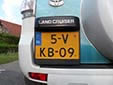 Light commercial vehicle's plate<br>V = commercial vehicle up to 3.5 tons