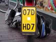 Moped plate (up to 50 cc and 45 kmph)