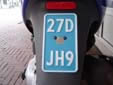 Moped plate (up to 50 cc and 25 kmph)