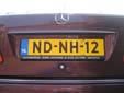 My own car's plate