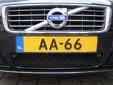 Plate for vehicles registered to members of the Dutch royal family (AA)