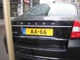 Plate for vehicles registered to members of the Dutch royal family (AA)