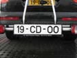 Diplomatic trailer plate for trailers and caravans up to 750 kg. Also used as<br>secondary plate for use when 'normal' plate is obscured by for example a bicycle<br>rack. The registration number is always identical to the pulling vehicle's number.<br>CD = Corps Diplomatique / Diplomatic Corps